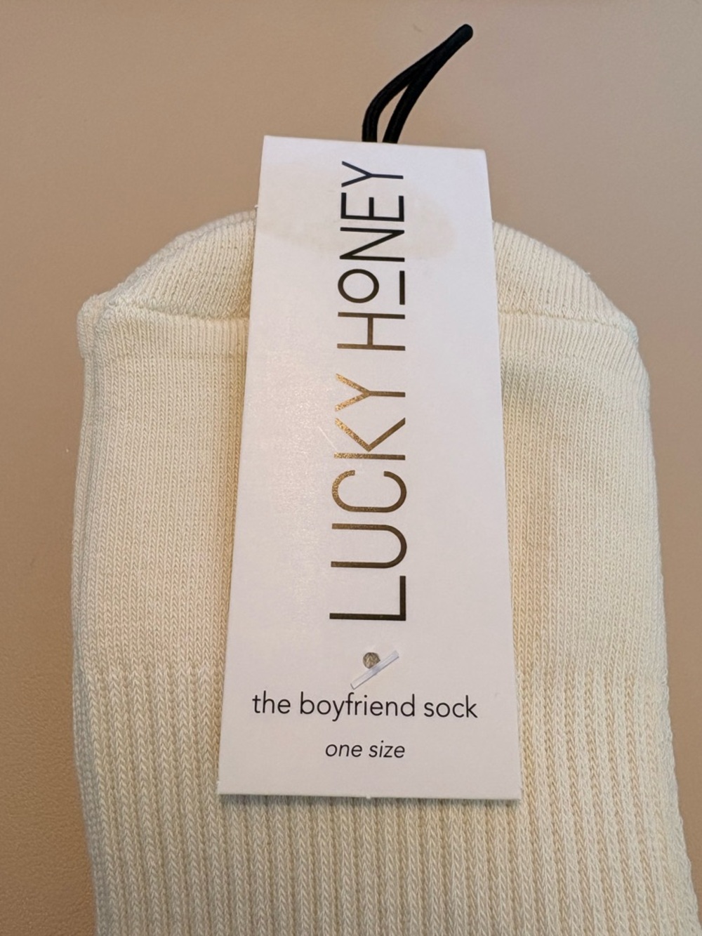 Lucky Honey the boyfriend sock - one size. NWT - Picture 2 of 6